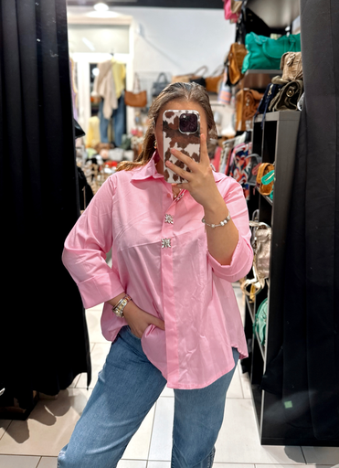 Chemise rose 