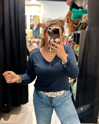 Basic bleu marine col V