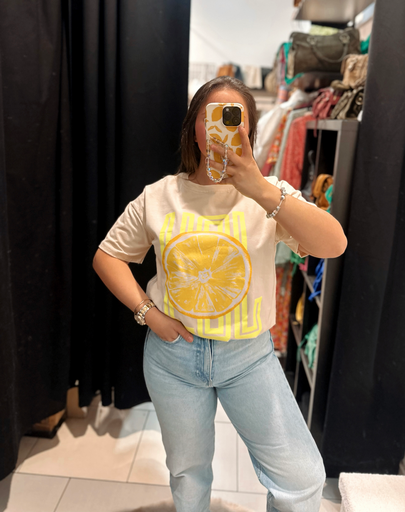 T-shirt lemon beige