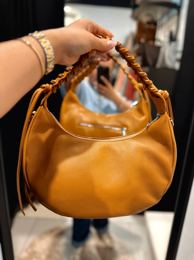 Sac en cuir camel