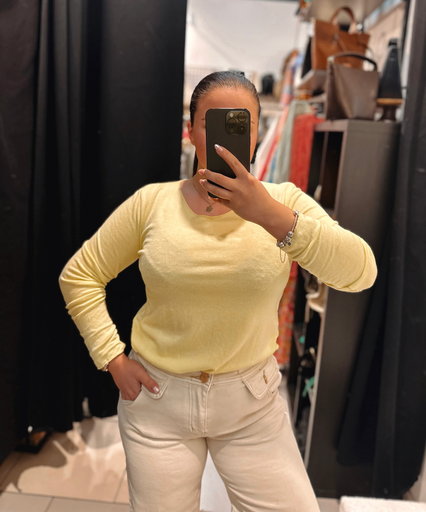 Basic jaune col rond