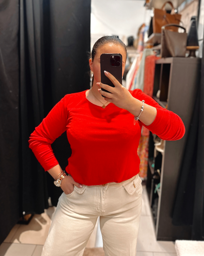 Basic rouge col rond
