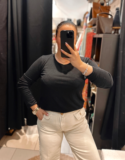 Basic noir col rond