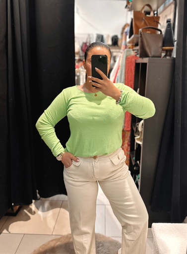 Basic vert pomme col rond