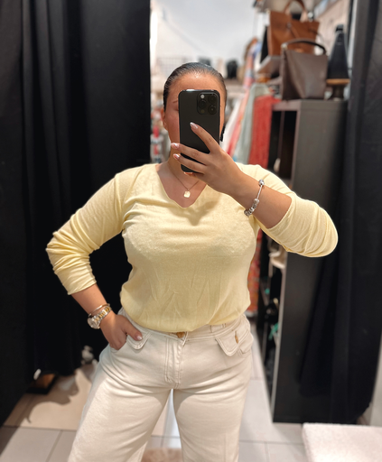 Basic jaune col V